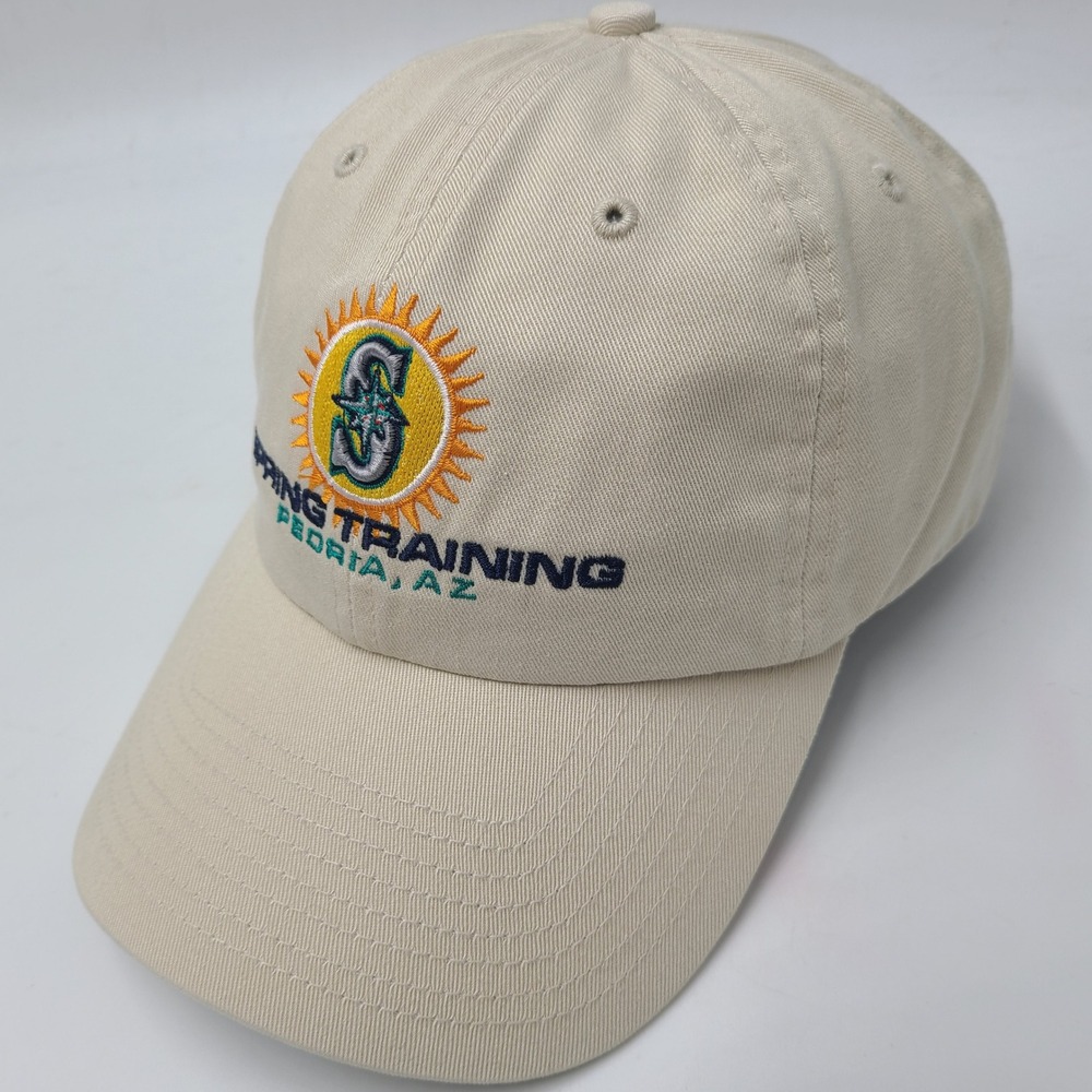 Seattle Mariners Hat Strapback Twins Enterprise Beige MLB Spring Training Peoria